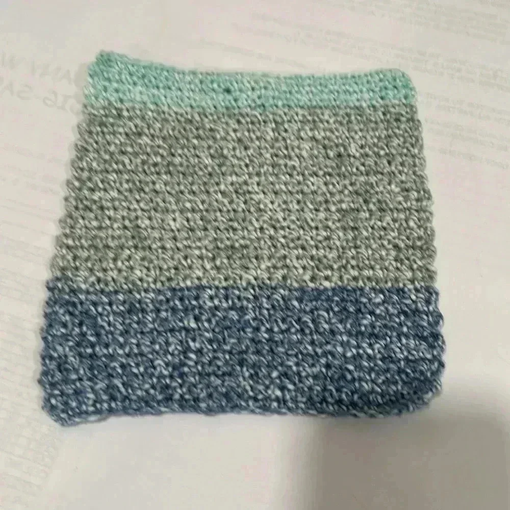 Hand Crocheted Washcloth/Dishcloth - Set of 3